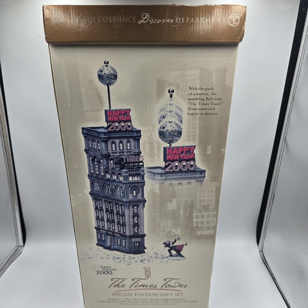 Dept 56 The Times Tower Special Edition Gift Set Times Square‎ 2000 Not Working